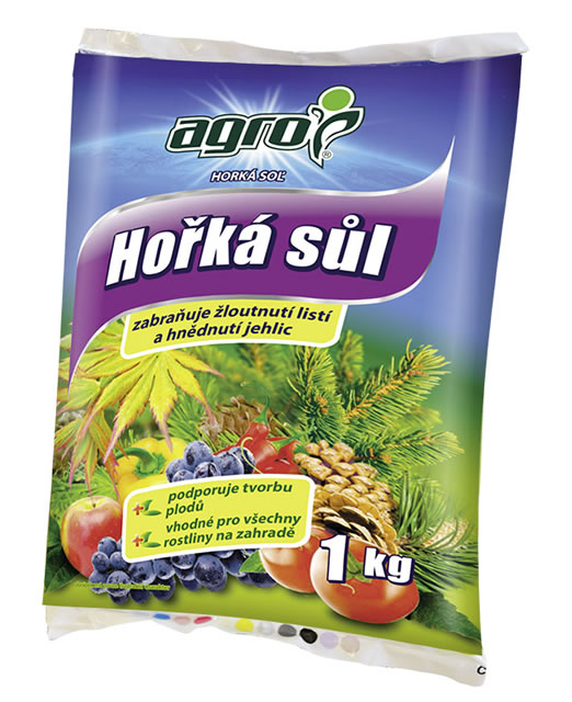 Horká soľ proti žltnutiu listov a hnednutiu ihličia 1kg Agro CS 