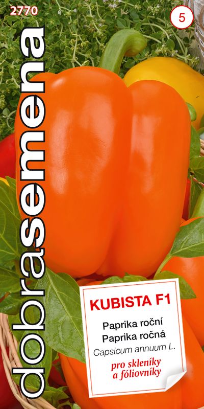 Paprika KUBISTA F1 poloskorá oranžová 15s 2770 DS