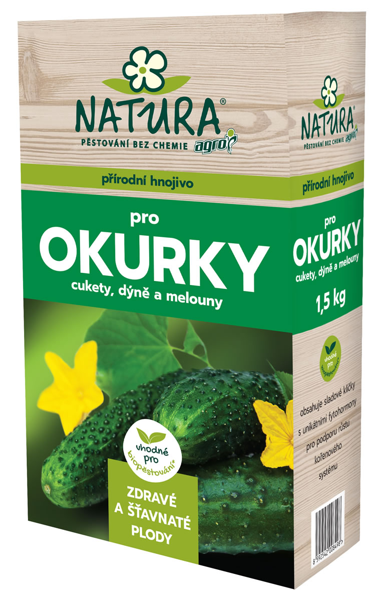 Natura organické hnojivo na uhorky a cukety 1,5kg Agro CS