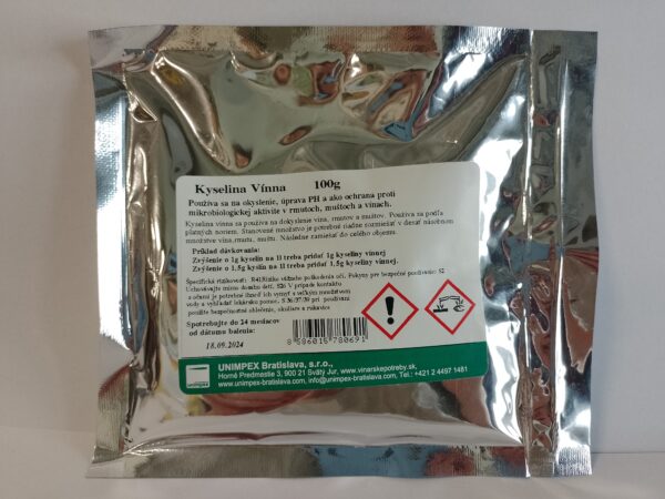 Kyselina vínna 100g