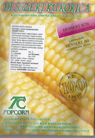 Kukurica cukrová DESSERT 100 semien