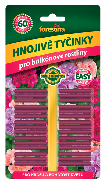 Tyčinky na balkónové rastliny 30ks Forestina