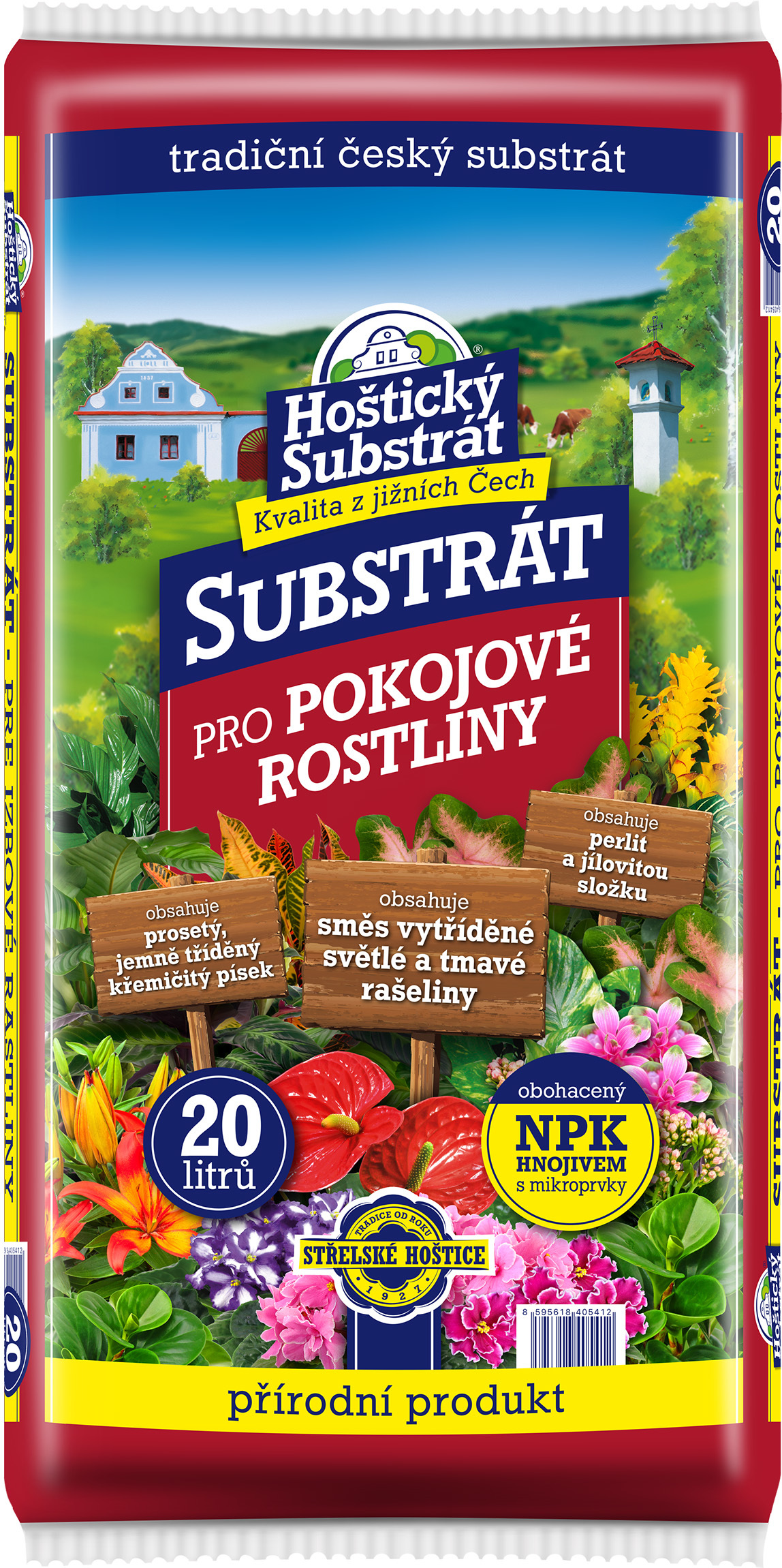 Substrát pre pokojové rastliny 20l HOSTICKE