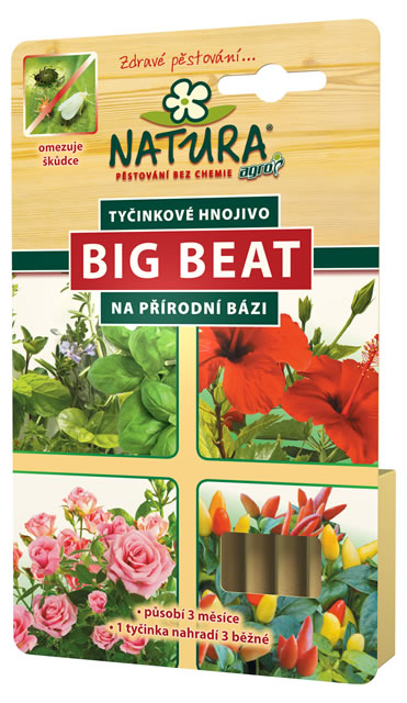 Natura Big Beat Tyčinkové hnojivo 12 ks Agro CS