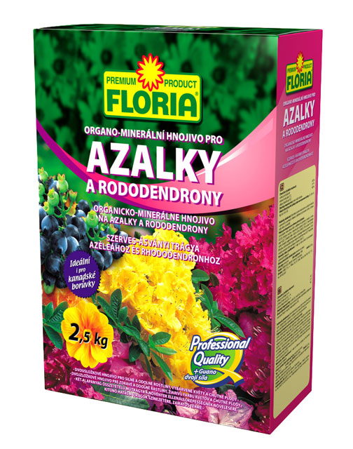 Floria Organicko – minerálne hnojivo na azalky a rododendróny 2,5 kg Agro CS 